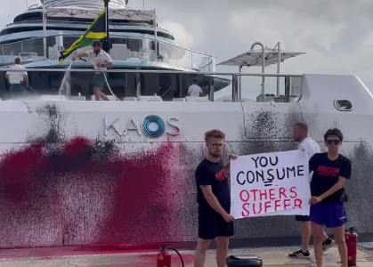 Futuro Vegetal destroza el mega-yate de una de las mujeres más ricas del mundo.